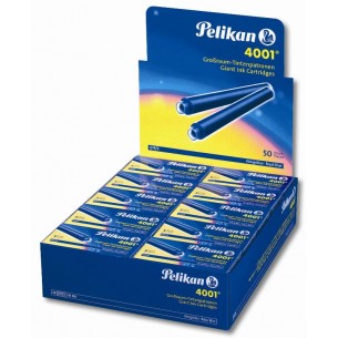 Confezione da 5 Cartucce Stilografica Lunghe Blu di Pelikan