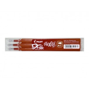 Blister 3 Refill Frixion 0.7 Marrone di Pilot