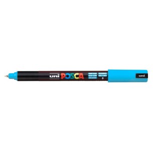 Poscapen Azzurro Pennarello Uniposca Marker Ultra Fine 0,7 Mm di Osama