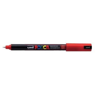 Poscapen Rosso Pennarello Uniposca Marker Ultra Fine 0,7 Mm di Osama