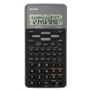Calcolatrice Scientifica Sharp El531thbgy 273 Funzioni, 12 Cifre, D.A.L. Avanzato, Blister, Grigia