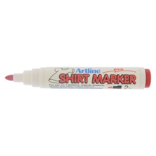T-Shirt Marker Tessuto Rosso di Osama