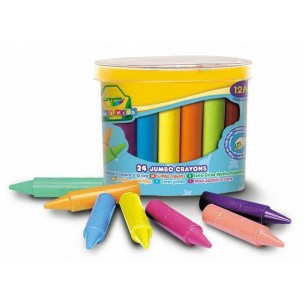 24 Maxi Pastelli a Cera Mk di Crayola