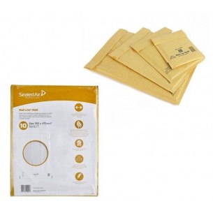 Buste Imbottite in Carta Avana Mail Lite Gold Minipak per Cd Cm.18x16 di Sealed-Air