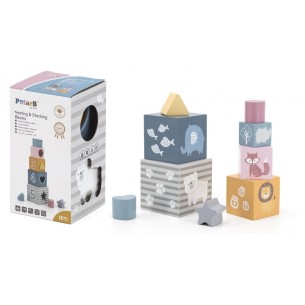 Piramide Cubi con Incastri e Numeri di Bg Import