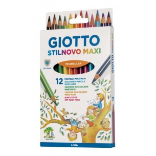 Pastelli Giotto Stilnovo Maxi da 12 di Fila