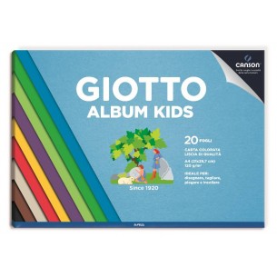 Giotto Album Kids Album A4 20 Fogli 120 G/M2 Colori Assortiti di Fila