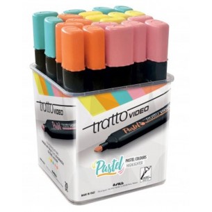 Tratto Video Pastel - Barattolo da 20 Pezzi di Fila