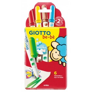 Giotto Be-Be' Astuccio 6 Pennarelli di Fila