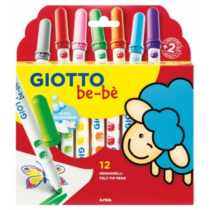 Giotto Be-Be' Astuccio 12 Pennarelli di Fila