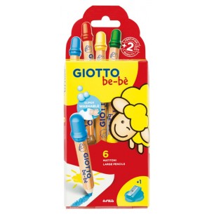 Astuccio 6 Matitoni Giotto Bebe' di Fila