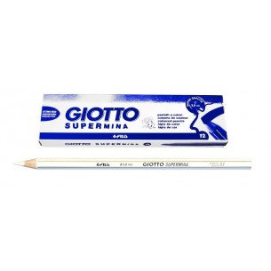 Giotto Supermina Bianco - Diametro Mina 3,8mm - Confezione da 12 Pezzi di Fila