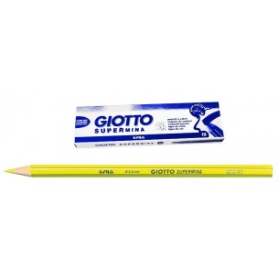 Giotto Supermina Giallo - Diametro Mina 3,8mm - Confezione da 12 Pezzi di Fila