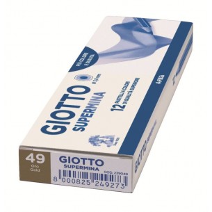 Giotto Supermina Oro - Diametro Mina 3,8mm - Confezione da 12 Pezzi di Fila
