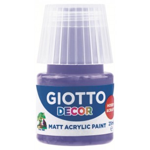 Giotto Decor Acrylic Effetto Opaco - 25 Ml in Confezione 6x25 Ml Violetto di Fila