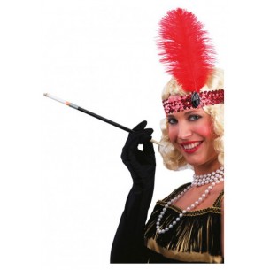 Fascia Charleston Rossa in Paillettes in Busta con Cavallotto di Carnival-Toys