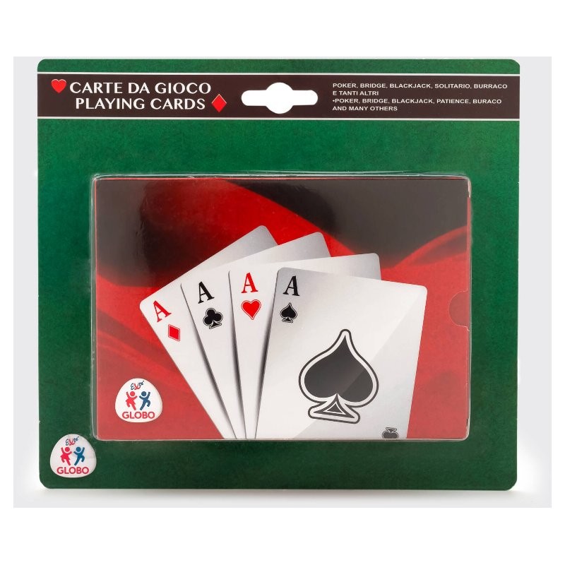 Carte da Gioco Poker 2mazzi di Globo