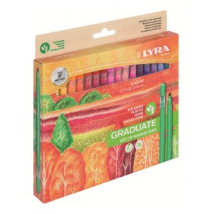 Pennarelli Lyra Art-Tip da 36 Graduate di Fila