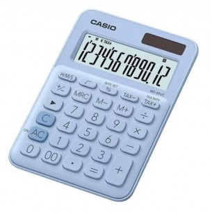 Calcolatrice Tavolo Casio 12 Cifre Azzurro Pastello
