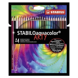 Stabilo Aquacolor Astuccio in Cartone Arty da 24 Colori Ass.