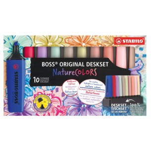 Deskset 10 Stabilo Boss Wildflower