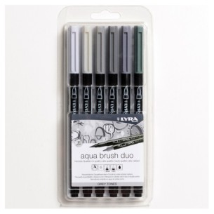 Lyra Set Manga Grey Tones Astuccio da 6 di Fila