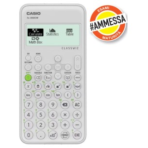 Calcolatrice Scientifica Fx350cw Display Naturale Hd 290 Funzioni di Casio