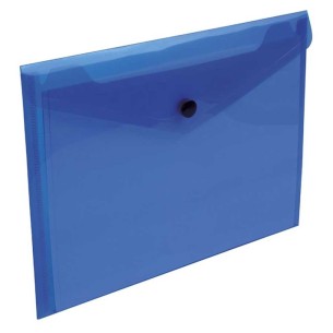Bust.Botton.A4 Trasparente Blu di Bluekover.Com Srl
