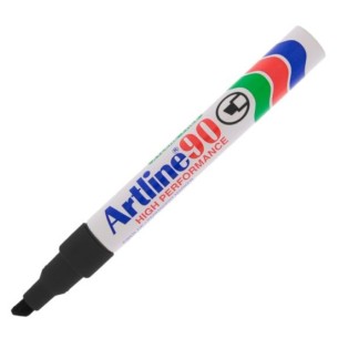 Pennarello Marcatore Artline a 90 con Punta a Scalpello di Tratto 2-5 Mm di Osama