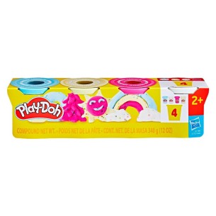 Pd 4 Vasetti Speciali Ast. (Coriandoli e Brillantini) di Hasbro Play-Doh