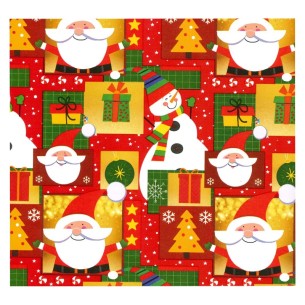 Bobina Carta Bobina Carta Regalo 250mtx100h Natale Babbi di Florio