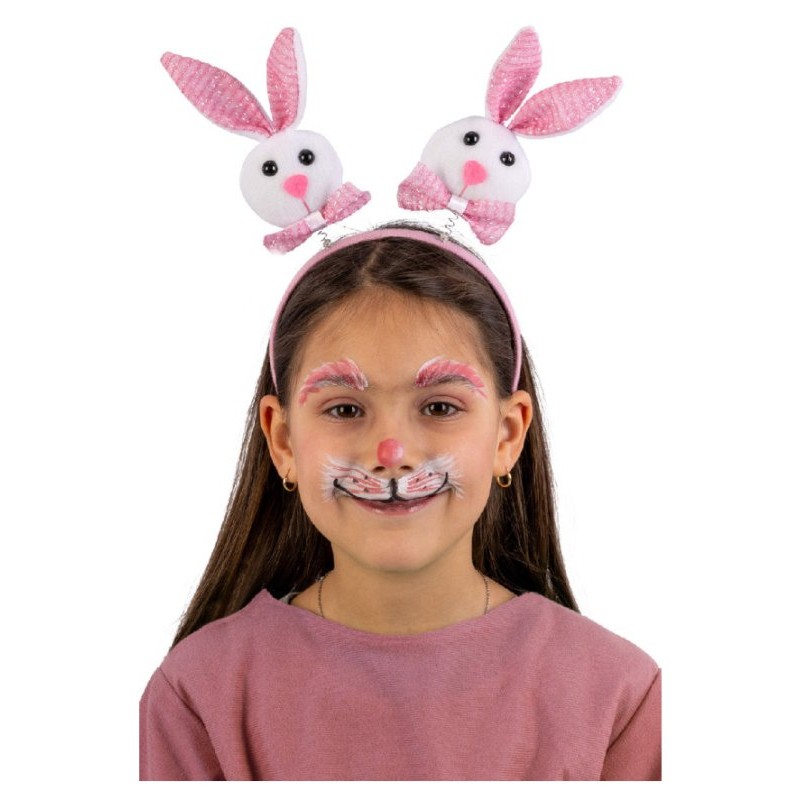Cerchietto con Coniglietti Rosa con Cavallotto di Carnival-Toys