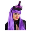 Mini Cappellino Strega con Ragno e Tulle Viola H.Cm.14 Ca. con Cerchiett di Carnival-Toys
