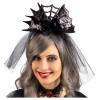 Cerchietto con Fiocco Nero, Ragnatela e Ragni con Cavallotto di Carnival-Toys