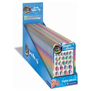 Crazy Chic Unghie Adesive Arcobaleno (Expo 22pz) di Clem-17 Creat Crazy Chic