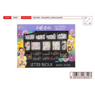 Scatola Perline Lettere di Toys-Garden