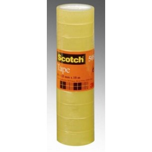 Nastro Trasparente Scotch 508, 10 Rotoli, 15 Mm X 10 M di 3m