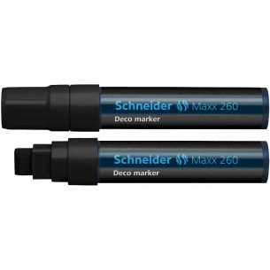 Marcatore a Gesso Liquido Schneider Colore Nero - Tratto 5 + 15mm di Caimi
