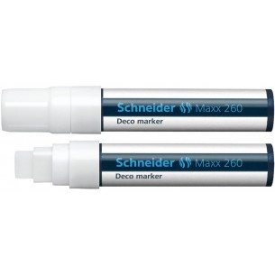 Marcatore a Gesso Liquido Schneider Colore Bianco - Tratto 5 + 15mm di Caimi