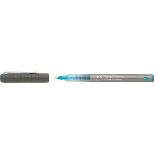 Penna Roller Free Ink Punta Fine 0.7mm Colore Azzurro di Faber-Castell