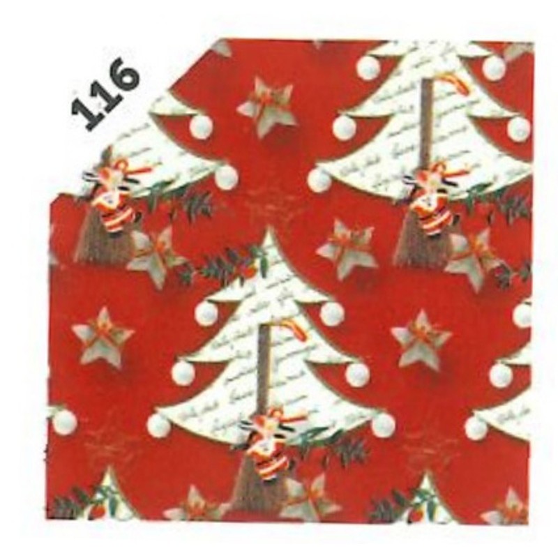 Bobina Carta Regalo 250mtx100h Alberi Natale di Florio