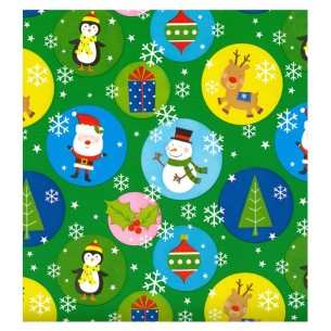 Bobina Carta Bobina Carta Regalo 250mtx100h Natale Bambini di Florio