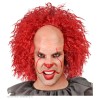 Calotta con Capelli Rossi Creepy Clown Vintage in Scatola di Widmann