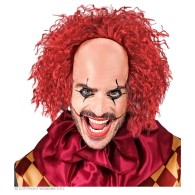 Calotta con Capelli Rossi Creepy Clown Vintage in Scatola di Widmann