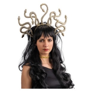 Cerchietto Medusa Oro con Cartellino/Etichetta di Carnival-Toys