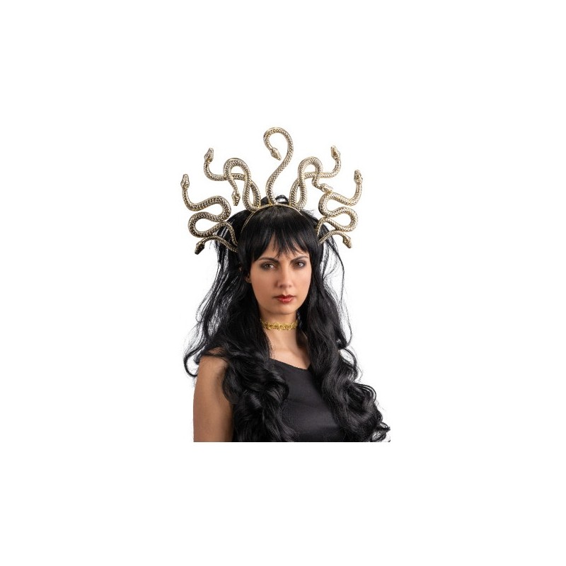 Cerchietto Medusa Oro con Cartellino/Etichetta di Carnival-Toys