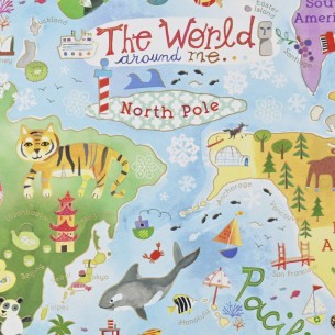 5 Kg Carta Regalo Bambini World Map Monosoggetto di Star