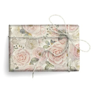 Carta Decorativa con Oro Pink Roses 80gr di Toscana Carte Pregiate Srl