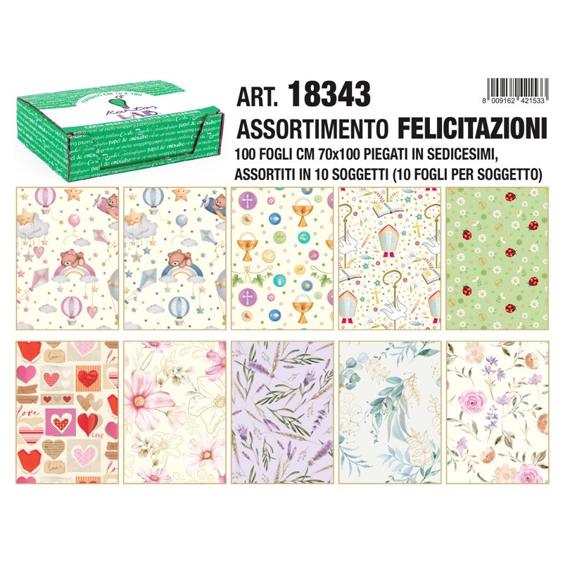 Carta Regalo Sog.Felicit 70x100 di Toscana Carte Pregiate Srl
