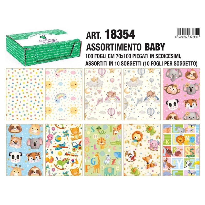 Sc.100 Fg Carta Regalo Sogg.Baby 70x100 di Toscana Carte Pregiate Srl